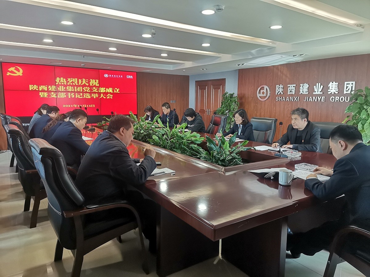 陕西建业集团党支部正式成立并组织召开第一次党员大会